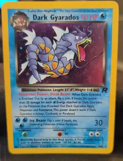 Holo Dark Gyarados 8/82 Team Rocket - Unlimited Edition Holo Pokemon TCG Lp - Image 1