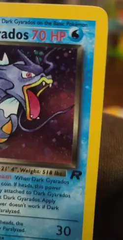 Holo Dark Gyarados 8/82 Team Rocket - Unlimited Edition Holo Pokemon TCG Lp - Image 3
