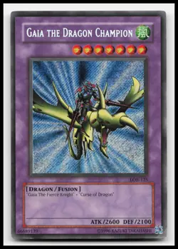 Gaia the Dragon Champion LOB-125 Legend of Blue Eyes White Dragon Yugioh Card - Image 1