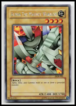 Alpha the Magnet Warrior DOR-001 Duelist of the Roses Yugioh Card - Image 1