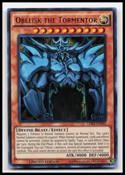 Obelisk the Tormentor LDK2-ENS02 Legendary Decks II Yugioh Card - Image 1
