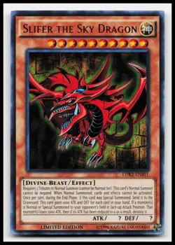 Slifer the Sky Dragon LDK2-ENS01 Legendary Decks II Yugioh Card - Image 1