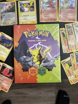 Pokémon 62 Card Lot and Fire Red Leaf Green Ultra-Pro Binder VINTIGE - Image 6