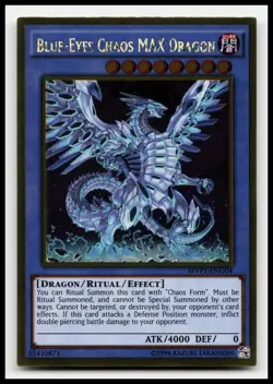 Blue-Eyes Chaos MAX Dragon MVP1-ENG04 Movie Pack: Gold Edition Yugioh Card - Image 1