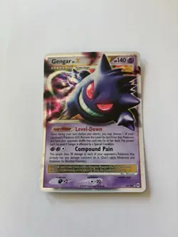 Gengar LV.X Pokemon Trading Card 2009 HP 140 Level-Down Attack - Image 1