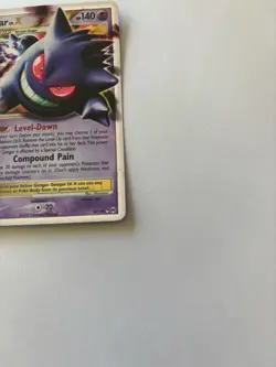 Gengar LV.X Pokemon Trading Card 2009 HP 140 Level-Down Attack - Image 3