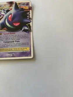 Gengar LV.X Pokemon Trading Card 2009 HP 140 Level-Down Attack - Image 9