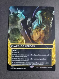 Plaza of Heroes 0033 (Borderless) Mythic MTG Edge of Eternities Stellar - Image 1