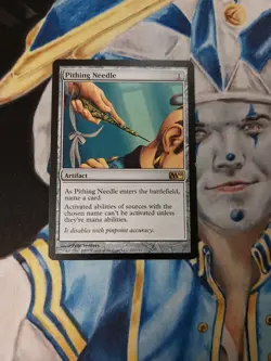 Pithing Needle MTG Core Set 2010 M10 Rare Artifact Slightly Played x1 - Image 1