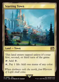 Starting Town - Non-Foil Rare - MTG/Magic - Final Fantasy 0289 - Image 1