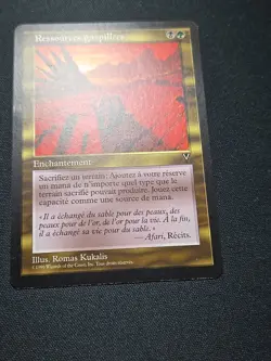 Squandered Resources French MtG Visions Ressources GaspillÃ©es 1996 - Image 4