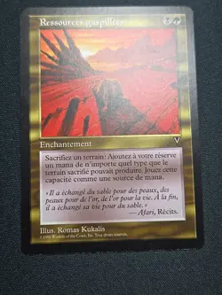 Squandered Resources French MtG Visions Ressources GaspillÃ©es 1996 - Image 6