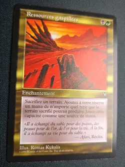 Squandered Resources French MtG Visions Ressources GaspillÃ©es 1996 - Image 7