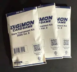 Digimon Card Game Store Tournament Kit 2025 Vol 2 Lot of THREE English Sealed - Image 1