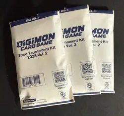 Digimon Card Game Store Tournament Kit 2025 Vol 2 Lot of THREE English Sealed - Image 2