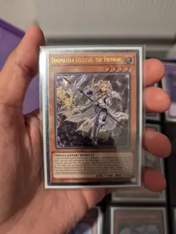 Yugioh Dogmatika Ecclesia The Virtuous Ultimate Rare OP18-EN001 EU Print Unit 2 - Image 2