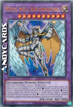 NEOS OF THE RAINBOW • (Rainbow Neos) • Rare Gold • MGED IT137 • Unl • Yugioh! - Image 2