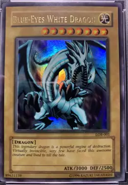 PSA 9 (Mint) Yu-Gi-Oh! TCG 2002 Blue-Eyes White Dragon LOB-001 English Unlimited - Image 3