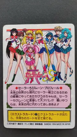 Sailor Mini Moon Sailormoon SuperS Card Anime BANDAI Rare Amada No.164 Holo F/S - Image 6
