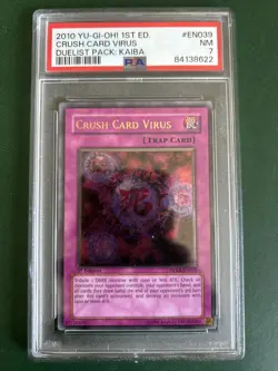 PSA 7 NM YUGIOH DPKB-EN039 CRUSH CARD VIRUS ULTIMATE RARE 1st Edition - Image 2