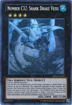 Number C32: Shark Drake Veiss - ABYR-EN039 - Ghost Rare Unlimited New - Image 1