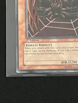 Jirai Gumo 1st Edition MRD-089 YuGiOh Metal Raiders - Image 5