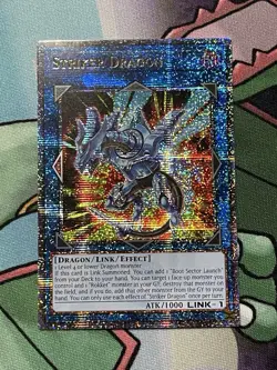 Striker Dragon Quarter Century Secret Rare RA01-EN046 25th Rarity Yugioh QCSR - Image 1