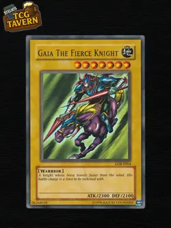 Yu-Gi-Oh Gaia the Fierce Knight LOB-E004 Unlimited Ultra Rare EU 2002 - Image 1
