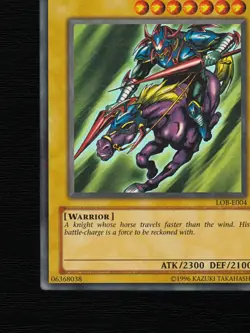 Yu-Gi-Oh Gaia the Fierce Knight LOB-E004 Unlimited Ultra Rare EU 2002 - Image 5