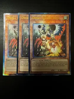 Yugioh! Droll & Lock Bird x3 (PUR) RA02-EN006 1st. Ed. NM - Image 1
