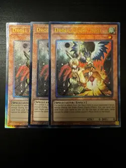 Yugioh! Droll & Lock Bird x3 (PUR) RA02-EN006 1st. Ed. NM - Image 2