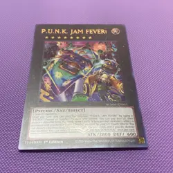 Yu-Gi-Oh TCG BLMM-EN051 "P.U.N.K. Jam Fever!" 1st Edition ULTRA RARE NM - Image 2