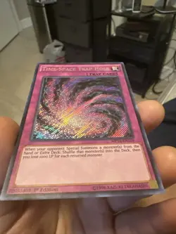 Yu-Gi-Oh! Time-Space Trap Hole MP15-EN119 1st Edition Secret Rare NM a1/ - Image 2