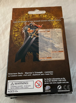 Yu-Gi-Oh Trading Card Deck Structure Deck "Warrior's Triumph" Complete 1st Ed - Image 10