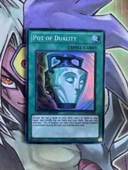 CT08-EN008 Pot Of Duality Super Rare Limited Edition NM Yugioh Card - Image 1