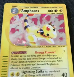 Ampharos HOLO 2/165 Expedition Base Set RARE Pokemon Card 2002 - Image 10