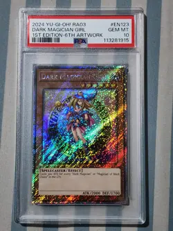 Yu-Gi-Oh Dark Magician Girl 1st Edition RA03 GEM MT PSA 10 6th Artwork - Image 2