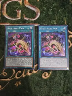 Yugioh 2x Nightmare Pain 1st Edition Super Rare PHNI - Image 1