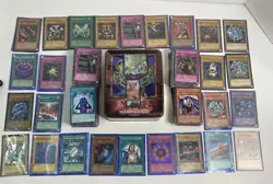 Konami YuGiOh Yu-Gi-Oh 1996 Card Lot 300+ Cards Mixed Condition and Tin - Image 17