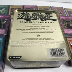 Konami YuGiOh Yu-Gi-Oh 1996 Card Lot 300+ Cards Mixed Condition and Tin - Image 4