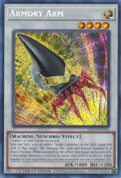 Yugioh! Armory Arm - HAC1-EN176 - Secret Rare - Limited Edition Near Mint, Engli - Image 1