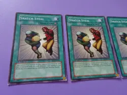 Yu-Gi-Oh! 3 X Snatch Steal SD2-EN013 1st Edition Playset - Image 8