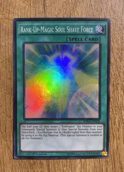 Rank-Up-Magic Soul Shave Force | WIRA-EN028 | Super Rare | 1st Ed | YuGiOh Mint - Image 1