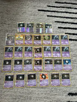 Pokemon Cards Unown Lot Good Mix Rare Uncommons Commons Various Conditions - Image 1