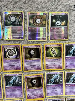 Pokemon Cards Unown Lot Good Mix Rare Uncommons Commons Various Conditions - Image 10