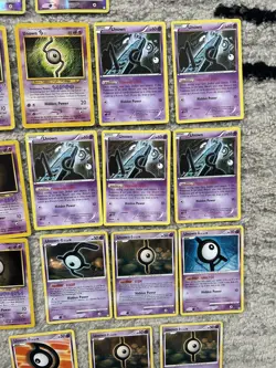 Pokemon Cards Unown Lot Good Mix Rare Uncommons Commons Various Conditions - Image 11
