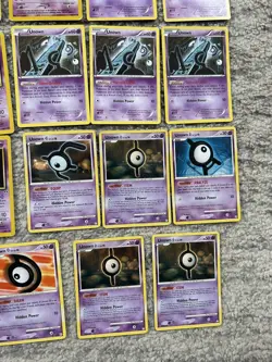 Pokemon Cards Unown Lot Good Mix Rare Uncommons Commons Various Conditions - Image 12