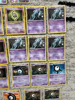 Pokemon Cards Unown Lot Good Mix Rare Uncommons Commons Various Conditions - Image 4