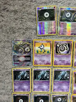 Pokemon Cards Unown Lot Good Mix Rare Uncommons Commons Various Conditions - Image 9