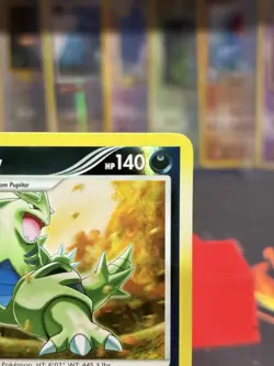 Pokemon Card TCG  Tyranitar (17/123) Rare Reverse Holo Mysterious Treasures NM - Image 3